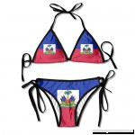 Brazilian Flag Womenâ€s Sexy Harness Boxing Bikini String Bottom Bikini Set Padded Swimsuit Flag Of Haiti B07B9TBYN4
